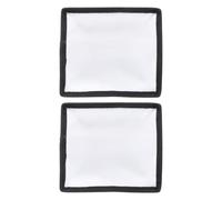 CRAFTHROU 2pcs Portable Softbox Flash Diffuser Covers 15x17cm Square Fabric Light Diffuser Softbox Easy to Carry Foldable Photography Flash Accessories