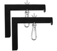 CRAFTHROU 2pcs Projector Screen Wall Mount Brackets Adjustable Hooks for Manual and Pull-down Screens Support for Home Classroom Theater Installation