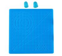 CRAFTHROU 3d Pen Mat Silicone Drawing Mat for 3d Printer Pens with Heat-resistant Finger Sleeve Blue Colour Versatile Use for DIY Projects and Creative Drawing