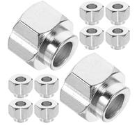 CRAFTHROU 3d Printer A3 Iron Material Eccentric Spacer Nuts 20pcs Hexagonal V-groove Wheel Nuts Silver Easy to Install Anti-loose for Linear Guide and Screw