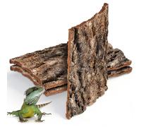 CRAFTHROU 3pcs Realistic Tree Bark Climbing Platform Made of Natural Bark for Reptile Terrarium Landscape Decoration, Providing a Lifelike Forest Feel for Small Pets like Spiders