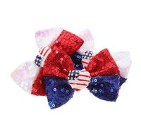 CRAFTHROU 3pcs Sequin Bowknot Hair Clips for Glitter Alligator Clips Not Easy to Fade Easy to Wear Suitable for Beauty Pageant