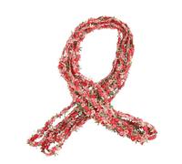 CRAFTHROU 4.5m Rose Lace Trim Floral Ribbon for DIY Crafting Projects and Sewing, Polyester Silk Material Beautiful Colours, for Arts and Crafts Or Garment Decoration