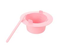 CRAFTHROU 400ml Waxing Silicone Bowl and Sticks for Home Waxing Kit, Non-stick Silicone Wax Pot with Antislip Base and Shallow Widemouth Design, for Bathroom and Bedroom Use
