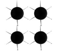 CRAFTHROU 4pcs Circular Nail Dotting Tool Set with 6 Size Heads, Small and Light Stainless Steel and Acrylic Manicure Tools for DIY Nail Art Work and Precise Pattern Creation