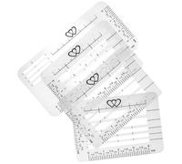 CRAFTHROU 4pcs Envelope Addressing Template Stencils for Scrapbooks and Notebooks, Plastic Material with Mixed Pattern Designs, Keep Rows Beautiful and Straight, Promote Writing Ability