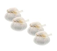 CRAFTHROU 4pcs Herbal Massage Compress Balls Replacement Moxa for Muscle Relaxation Thai Chinese Therapy DIY Massage Tool Accessories for Home and Travel