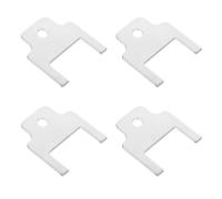 CRAFTHROU 4pcs Iron Paper Towel Dispenser Keys for Public Restrooms | Twist Opening Design, Hanging Hole and Lanyard Use, Fast Access for Maintenance Staff
