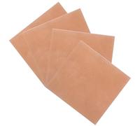 CRAFTHROU 4pcs% Pure Copper Sheet Set for Jewelry and Crafts, 0.5mm Thick Smooth Flat Copper Plates with Good Ductility and Support for Bending and Shaping, for Art Projects and Model Parts
