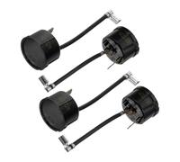 CRAFTHROU 4pcs round Refrigerator Compressor Overload Protector Replacement Thermal Overload Safety Device for Fridge and Freezer Motor Insulated Housing with Rapid Bimetal Response