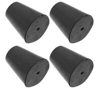 CRAFTHROU 4pcs Rubber Amplifier Foot Base Speaker Pads with Anti Vibration and Sound Optimizing Features for Stereo Equipment and Laminate Floor Protection