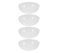 CRAFTHROU 4pcs Transparent Replacement Weighing Pans for Digital Kitchen Scales Reusable Food Weighing Bowls with Clear Precise Markings Spacious Plastic Scale Trays for Cooking