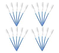CRAFTHROU 50pcs Disposable Travel Tooth Brush Bulk Pack with Soft Bristles and Pp Material, Portable Blue Toothbrush for Family Use, Suitable for Travel and Hotel