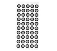CRAFTHROU 50pcs High Reflectivity 3d Scanning Markers with Tear-resistant Pet Reflective Film Tracking Dot Stickers for Accurate Positioning on 3d Scanners