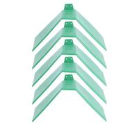 CRAFTHROU 5pcs Blue Plastic Bird Perches with Large Rounded Corners for Pigeons and Parrots, Sturdy Dove Rest Stands to Develop Skills and Keep Pets Entertained in Birdcages