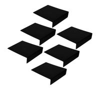 CRAFTHROU 6pcs Erasable Mini Chalkboard Signs for Catering and Kitchen Use, Decorative PVC Table Display Boards with Easy to Update Writing Surface, for Buffet, Party, and Menu Labeling