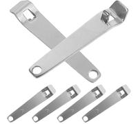 CRAFTHROU 6pcs Stainless Steel Vial Bottle Opener Set Round Hole, Lightweight and Portable for Quick and Safe Access to Medication in Hospital Settings