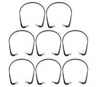 CRAFTHROU 8pcs Silicone Banded for Noise Reduction and Preventing Tinnitus, Lightweight Comfortable Design for Falling Asleep and Airplanes