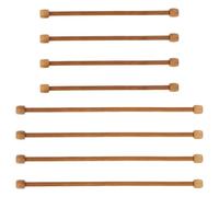CRAFTHROU 8pcs Wooden Tapestry Hanging Poles Finely Woven Accessories, Multi Functional DIY Rods for Tapestry Wall Hanging and Living Room Decorations Elegant Minimalist Design