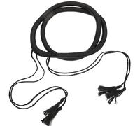 CRAFTHROU Adjustable Black Pu Arab Headband for Men, Practical Arabic Head Scarf Accessory to Prevent Headscarf being Blown, for Arabian Desert Wear and Everyday Use