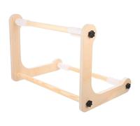 CRAFTHROU Adjustable Cross Stitch Frame Stand Made of Wood with Stable Structure, Can be Assembled into Two Sizes, for Small Spaces and Tapestry Embroidery Projects