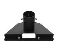 CRAFTHROU Adjustable Heavy Duty Pole Adapter for Satellite Dish Mounts, Weatherproof Iron Construction, Fits Metal Poles 28-54mm Diameter, for Secure Satellite Installations and Wall Mounts