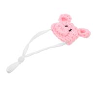 CRAFTHROU Adjustable Pink Mini Knitted Hamster Hat for Small Pets Made of Comfortable Polyacrylic Fiber, Lightweight and Adorable for Cosplay and Birthday Parties