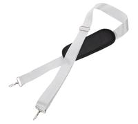 CRAFTHROU Adjustable Shoulder Strap, Wide Padded Nylon Shoulder Bag Strap, Silver, for Laptop Messenger Bag and Tool Box, Study and Work