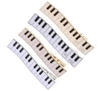 CRAFTHROU Alloy Hair Clips Stylish Accessories and Lightweight Design 4pcs Piano Shape with Strong Grip for Women for Formal Occasions and Outdoor Activities