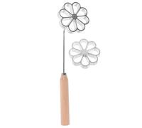 CRAFTHROU Aluminum Alloy Fried Snack Mould with Handle, Flower-Shaped Frying Mold for DIY Fried Food, Comfortable to Hold and Angled Design for Safer Cooking in Kitchen