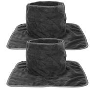 CRAFTHROU Beauty Salon Massage Bed Covers Comfortable and Supple the Touch Microfiber 2pcs with Facial Hole for Acupuncturists and Massagists in Professional Spa and Beauty Salons