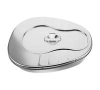 CRAFTHROU Bedpan, in with for Large Capacity Stainless Steel Elderly and Lid Portable Bedside Commode Convenient and Versatile Use Suitable for Adults Nursing Homes and Care Facilities