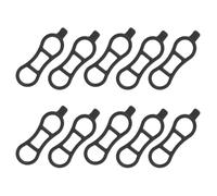CRAFTHROU Bike Light Mounting Straps Universal Replacement Bands Silicone 10pcs Waterproof with Three Holes Quick Installation for Bike Tail Lights and Headlights on Road and Commuter
