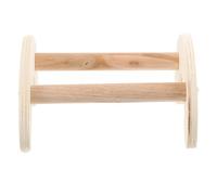 CRAFTHROU Bird Perch Stand Practical and Wear-resistant Wooden for Parrots and Chickens Beige Wood Roost Suitable for Farm Use