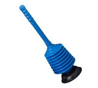 CRAFTHROU Blue Pp Toilet Plunger with Strong Suction for Bathroom Use