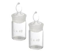 CRAFTHROU Bottles Analysis Laboratory Flat 2pcs Weighing for Form Specific Low in Gravity Accurate and Spill Prevention in Sample Use