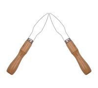 CRAFTHROU Button Hook Tool Dressing Aid 2pcs for Seniors and Disability, Portable and Easy to Use with Wood and Metal Material, for DIY Clothing Projects and Personal Use at Home