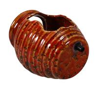 CRAFTHROU Ceramic Circulating Water Fountain Jar, Landscape Waterfall Jar for Home Garden Decor, Open-top Design Fish Tank Fountain with Patio Pond Container for Indoor or Outdoor Use