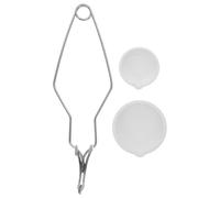 CRAFTHROU Ceramic Quartz Crucible Metal Melting Kit with 2 Bowls 100g 250g and Crucible Tongs High Temperature Resistant User-Friendly Set for Home Use and Precious Metals Refining