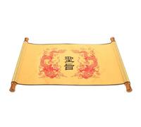 CRAFTHROU Chinese Style Scroll Ancient Emperor Scroll Cloth Lightweight Cosplay Prop for Performances, Actors and Performers