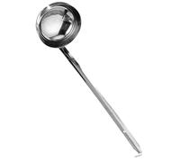 CRAFTHROU Cooking Spoon Or Not Easy to Deform Comfortable to Hold and, for Stainless Steel in Handle Pouring Hook Gravy and Sauce Family Kitchen Dining Room
