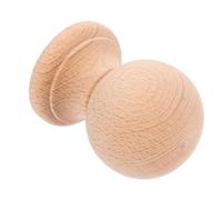 CRAFTHROU Curtain Pole Finials Crafted from Wood with Burr-Free Surface and Roman Design Decorative Wooden Finials for Decorating Living Rooms and Studies
