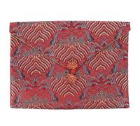 CRAFTHROU Delicate Scripture Storage Bag Chinese Style Pattern, Cloth Material, No Burr Design, for Buddhist Scriptures and Sundries Container, Storage Pouch for Religious Texts