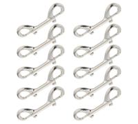 CRAFTHROU Double Ended Snaps Hook Zinc Alloy Dog Leash Clasp for Key Chain Collar Urban Use with Enhanced Security Multipurpose Design