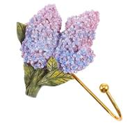 CRAFTHROU European Style Resin Floral Coat Hook with Flower Shape, Practical Decorative Porch Hook for Living Room, Space Saving and Scratch-Free Design