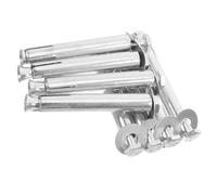 CRAFTHROU External Expansion Bolts Noise Reduction Driveway Speed Bumps for 8pcs Rubber Steel Material Easy Installation and Suitable for Parking Lots and Commercial Zones