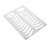 CRAFTHROU Eyebrow for Precise Brow Shaping Stainless Steel Drawing Mold with Fine Workmanship, Reusable Eyebrow Stencil for Salon and Personal Practice
