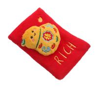 CRAFTHROU Festive Plush Dog Shaped like Lucky Red Packet with Treat Dispensing and Crinkle Sound Features for Entertaining Dogs and Puppies, Interactive Enrichment for Large, Medium,