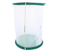 CRAFTHROU Foldable Small Butterfly Habitat Cage with Mesh Enclosure and Support Poles, Suitable for Indoor and Outdoor Use in Educational Spaces and Exhibitions, Portable Cylinder Insect