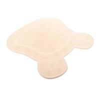 CRAFTHROU Foot Exfoliate for Shower with Cups Silicone Suction Pad Massage Use Beige Foot Scrubber Mat Designed to Clean Dead in and Skin Bathroom
